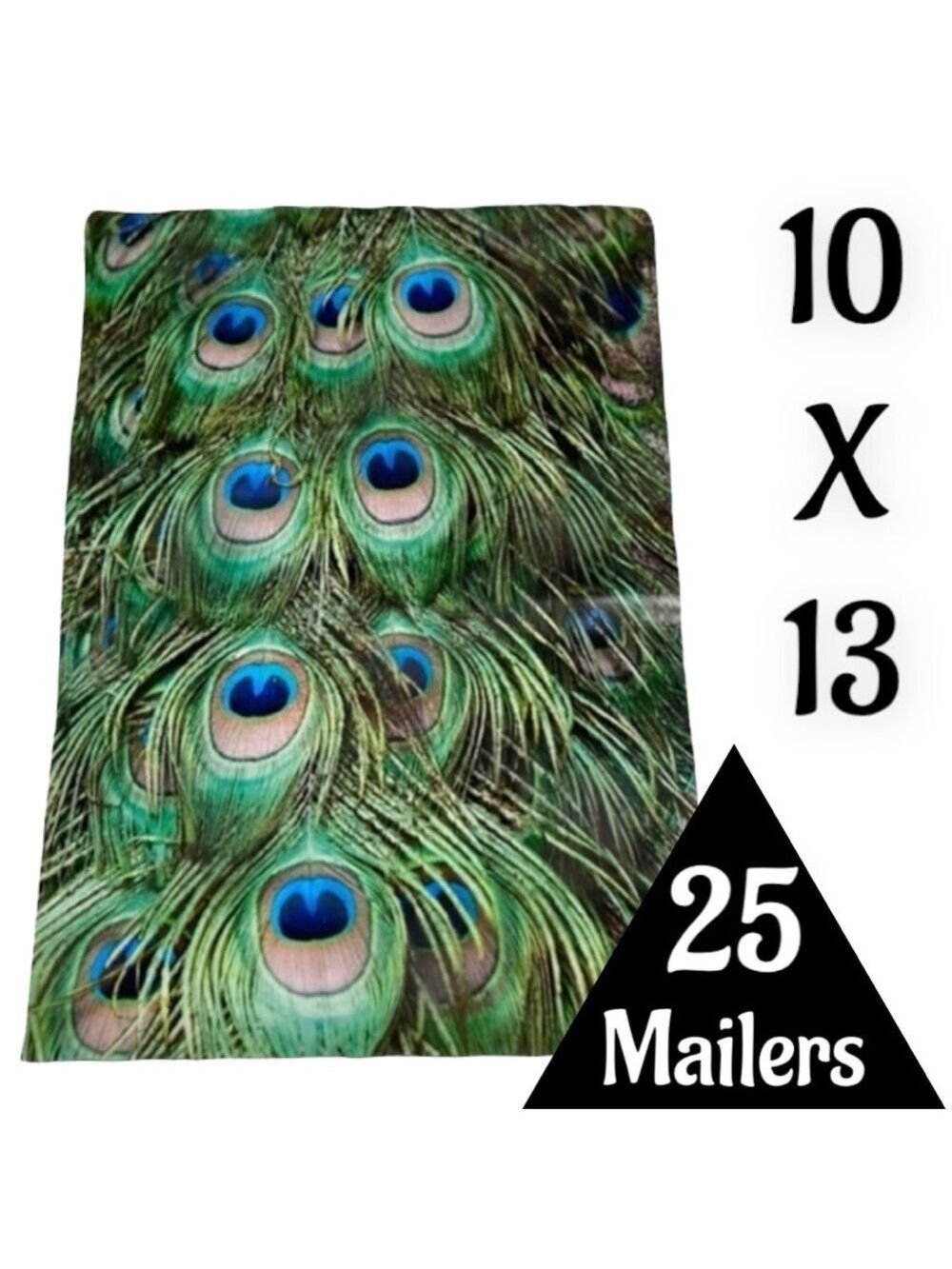 25 10X13 Poly Mailers Peacock Eyes PRICE IS FIRM - Picture 8 of 13